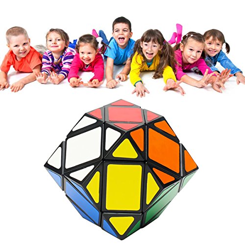 EASEHOME Diamante Speed Magic Puzzle Cube, Diamond Rompecabezas Cubo Mágico PVC Pegatina para Niños y Adultos, Negro