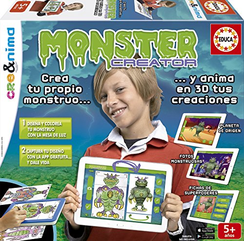 Educa Borrás - CREA&Nima Monsters Creator, Juego Creativo para niño (16150)