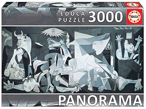 Educa Guernica, P, Picasso Panorama Puzzle, 3 000 Piezas, Multicolor (11502) + Almuerzo En Nueva York Puzzle, 1500 Piezas, Multicolor (16009)
