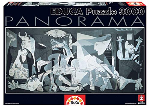 Educa Guernica, P, Picasso Panorama Puzzle, 3 000 Piezas, Multicolor (11502) + Almuerzo En Nueva York Puzzle, 1500 Piezas, Multicolor (16009)