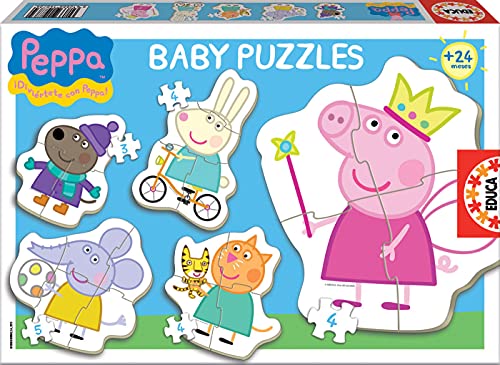 Educa Peppa Pig Conjucto de Baby Puzzles, multicolor (15622)