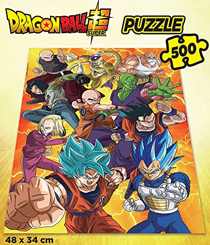 Educa Z Dragon Ball Super. Personajes. Puzzle de 500 Piezas, a Partir de 10 años. 19009, Multicolor