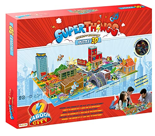 Eleven Force- Puzzle 3D Kaboom City Superthings Juguetes, Multicolor (7.56)