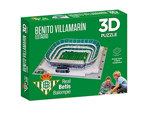 Eleven Force- Puzzle EST 3D Benito Villamarín (R. Betis) con Luz, Multicolor, Talla Única (1)