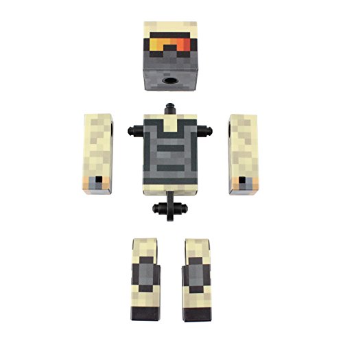 EnderToys Figura de acción del soldado del desierto, figuras de serie personalizadas de 4 pulgadas