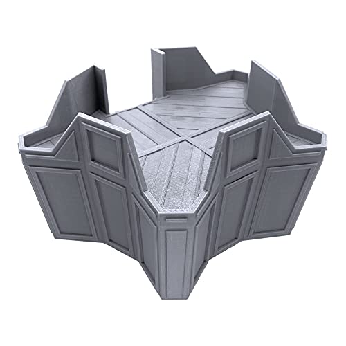 EnderToys Star Turret, Terrain Scenery for Tabletop 28mm Miniatures Wargame, 3D Printed and Paintable