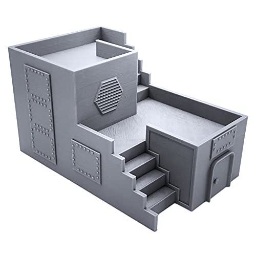 EnderToys Two Story Base, Terrain Scenery for Tabletop 28mm Miniatures Wargame, 3D Printed and Paintable