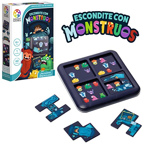 Escondite con Monstruos SmartGames - Juegos Educativos Juegos Ingenio, Puzzle, Rompecabezas niños