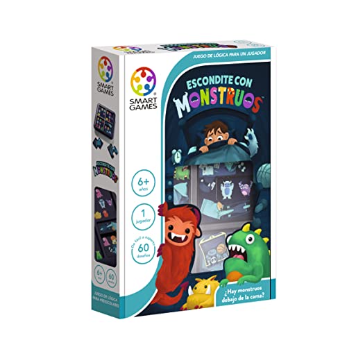 Escondite con Monstruos SmartGames - Juegos Educativos Juegos Ingenio, Puzzle, Rompecabezas niños
