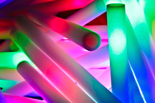 EUTOPICA Palos de Espuma Luminosos LED | Pack 100 u. (Multicolor) | #VidaLoca