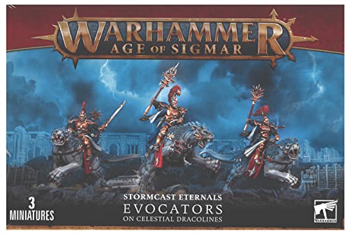 Evocadores de Stormcast Eternals sobre dracolines celestiales Warhammer Age of Sigmar