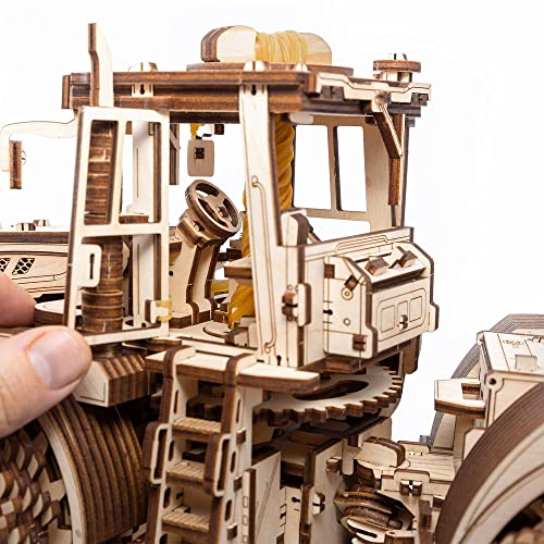 EWA Eco-Wood-Art - Tractor KIROVETS K-7M - Rompecabezas mecánico 3D de Madera-Rompecabezas para Adultos y Adolescentes - Montaje sin Pegamento - 596 Piezas