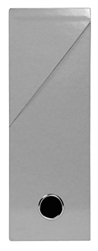Exacompta Transfer Caja iderama cartón con papel impreso con pespunte, DIN A4, gris