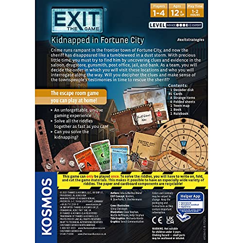 Exit: Kidnapped in Fortune City Board Game