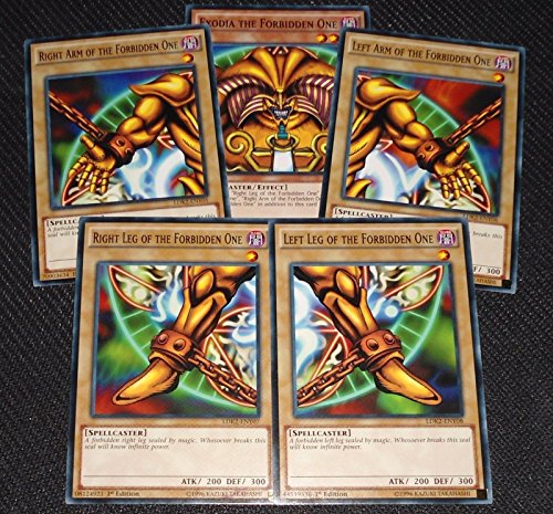 Exodia the Forbidden One - YuGiOh Legendary Decks II Yugi 's Dios Card Set completo LDK2-ENY04, LDK2-ENY05, LDK2-ENY06, LDK2-ENY07, LDK2-ENY08