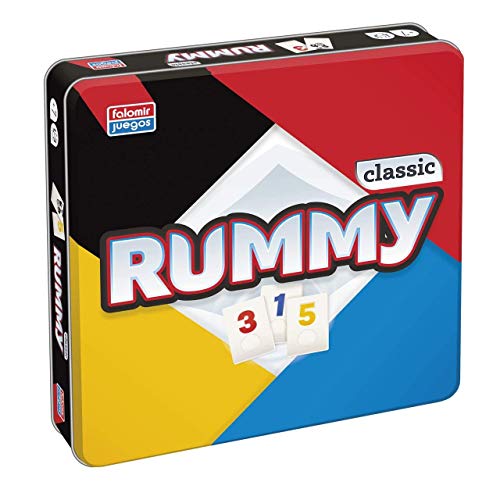 Falomir- Rummy Classic (Caja de Lata), Multicolor (31062)