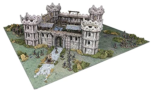 Fantasy Battle Systems Wargames Terrain Citadel - Multi Level Tabletop War Game Board - Wargaming 40K Universe - BSTFWC003