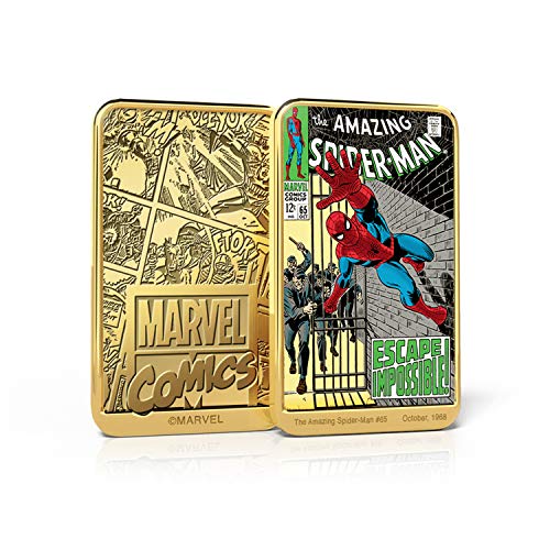 FANTASY CLUB Marvel Comics Colección Completa Spiderman, 6 Lingotes bañados en Oro 24 Quilates