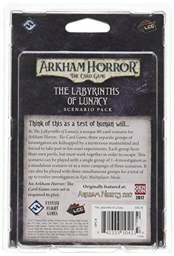 Fantasy Flight Games FFGAHC18 The Labyrinths of Lunacy: Arkham Horror LCG Exp, Multicolor
