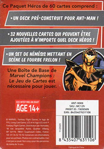 Fantasy Flight Games Jeu - Marvel Champions : Ant-Man (Héro)