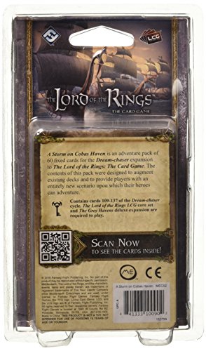 Fantasy Flight Games Lord of The Rings LCG: A Storm on Cobas Haven Adventure Pack - English