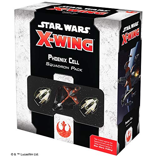 Fantasy Flight Games - Segunda edición de Star Wars X-Wing: Paquete de escuadrón celular de Phoenix - Juego en miniatura