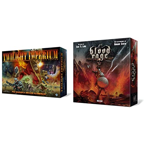Fantasy Flight Games- Twilight Imperium Cuarta Edición Español, Color (FFTI07) + Blood Rage Juego de Mesa (Edge Entertainment EDGBLR01) , Color/Modelo Surtido