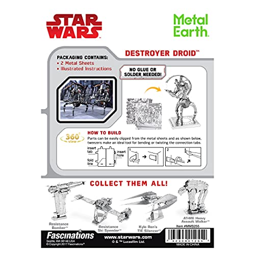 Fascinations - Mini maqueta star wars destroyer droid , color/modelo surtido