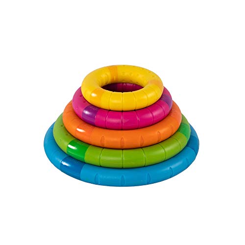 Fat Brain Toys- Torre apilable magnética, Multicolor (FA270-1)