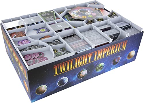 Feldherr Organizer Compatible con Twilight Imperium 4ª Edición + Profecía de Reyes - Caja del Juego Principal