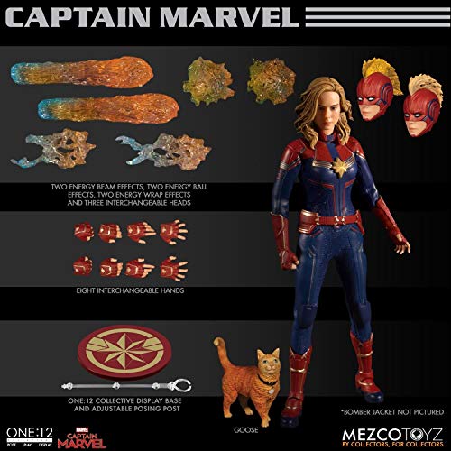 Figura Capitana Marvel 16 cm. One:12 Collectible. Mezco Toyz