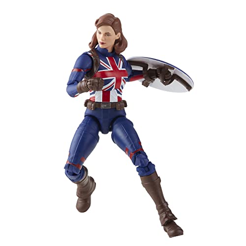 Figura de acción de Agente Carter de Marvel de 15 cm de Marvel Legends Series, Incluye diseño Premium, 1 Accesorio y 2 Piezas de Build-a-Figure