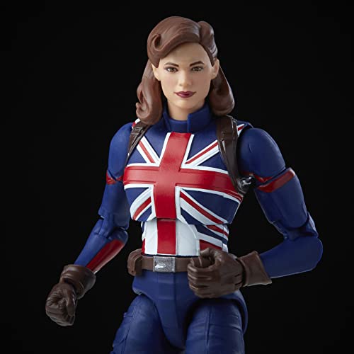 Figura de acción de Agente Carter de Marvel de 15 cm de Marvel Legends Series, Incluye diseño Premium, 1 Accesorio y 2 Piezas de Build-a-Figure