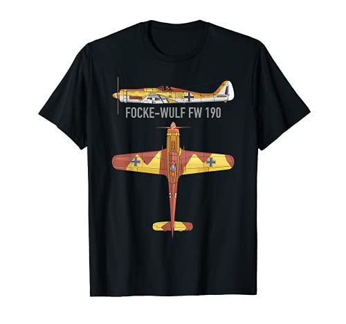 Focke-Wulf Fw 190 Avión de combate alemán de la Segunda Camiseta