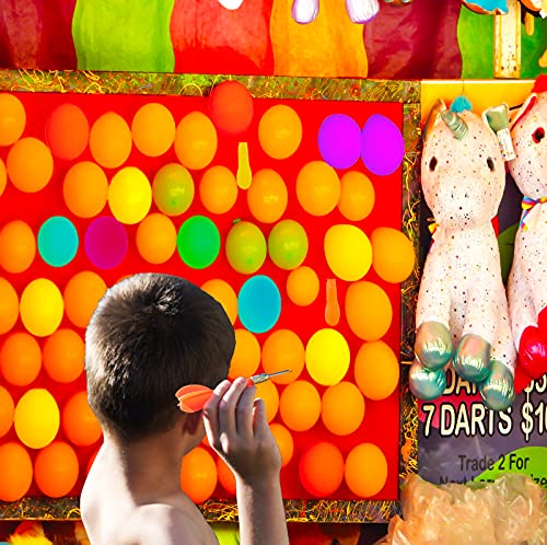 FORMIZON Globos para Juegos de Dardos, 500 Globos Acuáticos con 6 Dardos para Fiestas, Globos de Juegos de Carnaval con Dardos, Juegos de Disparos al Aire Libre para Adultos y Niños
