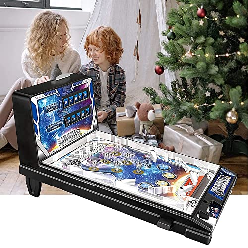FQLY Juegos De Pinball Space Mini Pinball Machine para Niños Máquina De Pinball Puzzle para Padres E Hijos Niños Juegan Pinball Game Tamaño: 42×24.5×27cm