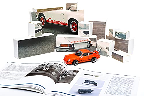 Franzis- Calendario de Adviento Porsche Carrera RS, Kit de vehículo a Escala 1:24, Incluye módulo de Sonido y Libro de acompañamiento, a Partir de 14 años, Color carbón (55155-9)