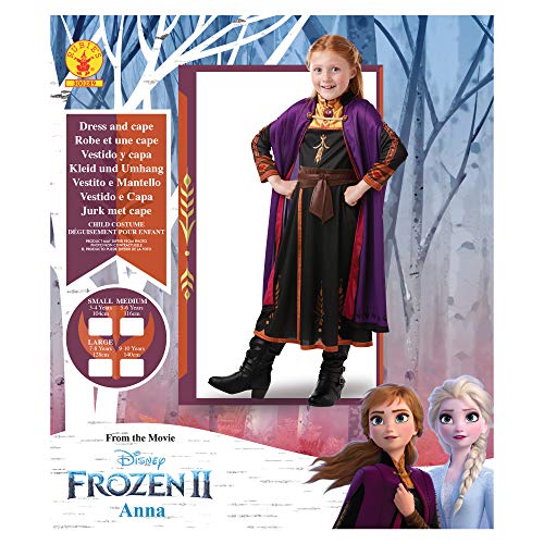 Frozen 2 Classic Disfraz Anna Travel, M, Multicolor, (Rubie'S 300289-M)
