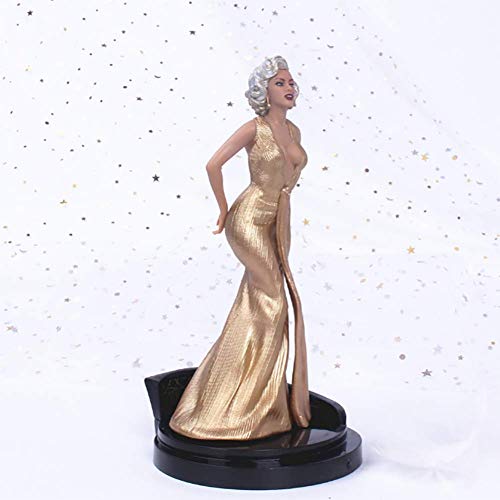 FRWANG Estatuas 7"Marilyn Monroe Caballeros Las Prefieren rubias 1/10 Escala PVC Estatua Figura de Juguete Figuras Modelo sin Caja de Regalo,18cm