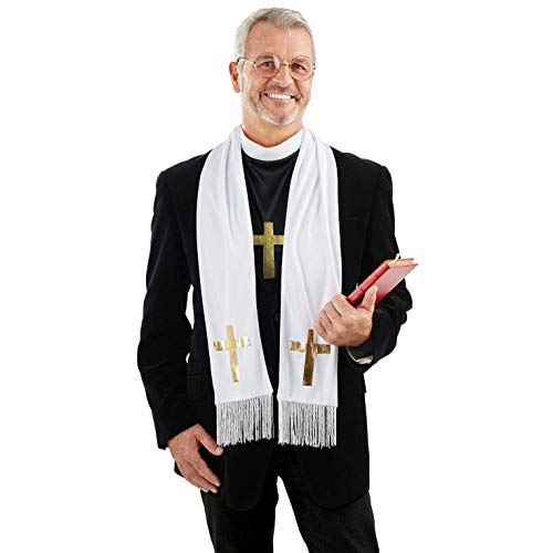 Fun Shack Disfraz Cura Adulto Anglicano, Disfraz Halloween Hombre Disponible en Talla Única