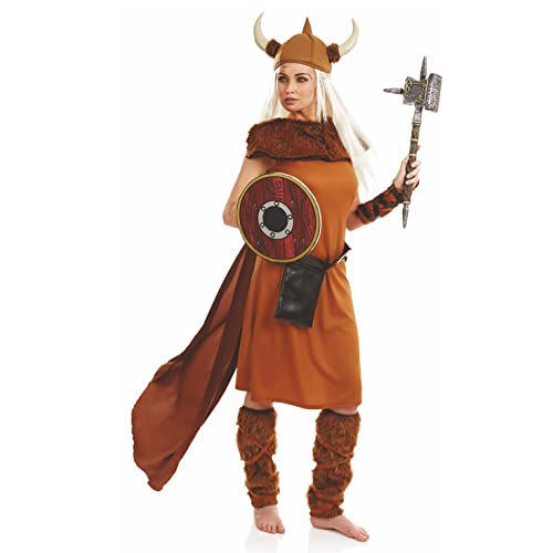 Fun Shack Disfraz Vikinga Mujer Nórdica, Disfraz Mujer Carnaval Disponible en Talla L