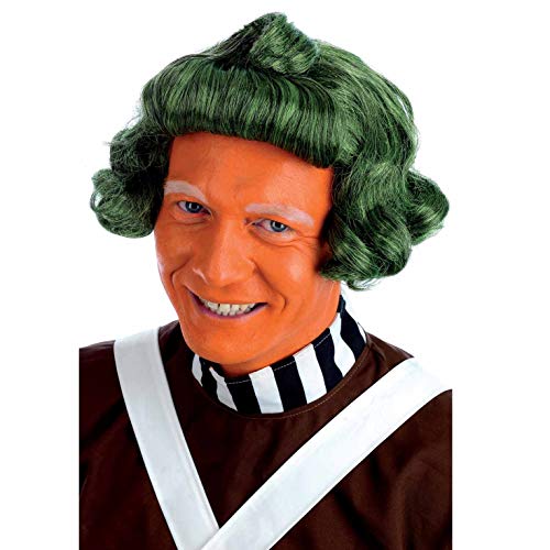 Fun Shack Peluca Verde Trabajador de la Fábrica de Chocolates Hombre, Disfraces Carnaval Hombre Disponible en Talla Única