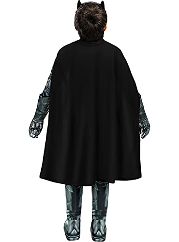 Funidelia | Disfraz de Batman Deluxe - La Liga de la Justicia Oficial para niño Talla 5-6 años ▶ Caballero Oscuro, Superhéroes, DC Comics, Hombre Murciélago - Color: Negro - Licencia: 100% Oficial