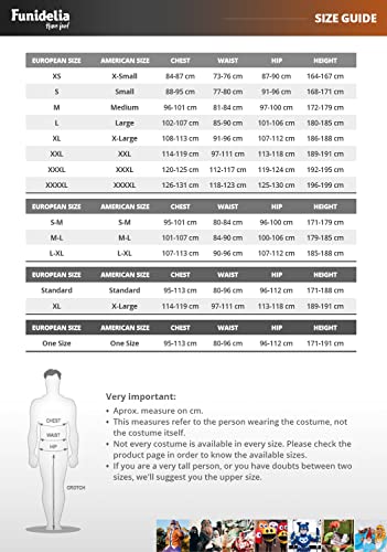 Funidelia | Disfraz de Beetlejuice Oficial para Hombre Talla XL ▶ Tim Burton, Películas de Miedo, Terror - Color: Blanco - Licencia: 100% Oficial - Divertidos Disfraces y complementos