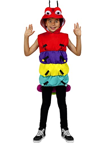 Funidelia | Disfraz de ciempiés para niño y niña ▶ Animales, Terror - Disfraz para niños y divertidos accesorios para Fiestas, Carnaval y Halloween - Talla 7-9 años