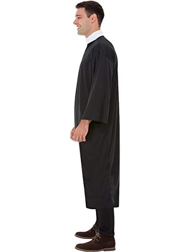 Funidelia | Disfraz de Cura para Hombre Talla XL ▶ Sacerdote, Monje, Papa, Profesiones - Color: Negro - Divertidos Disfraces y complementos para Carnaval y Halloween