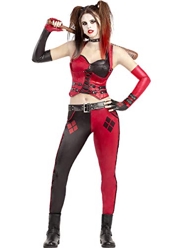 Funidelia | Disfraz de Harley Quinn - Arkham City Oficial para Mujer Talla L ▶ Superhéroes, DC Comics, Suicide Squad, Villanos - Color: Negro - Licencia: 100% Oficial