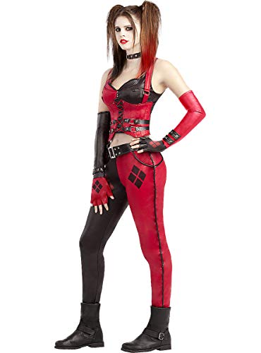 Funidelia | Disfraz de Harley Quinn - Arkham City Oficial para Mujer Talla L ▶ Superhéroes, DC Comics, Suicide Squad, Villanos - Color: Negro - Licencia: 100% Oficial