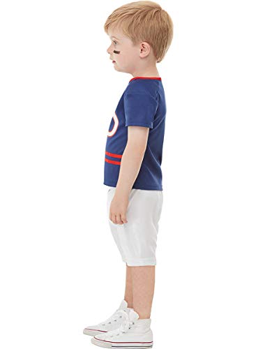 Funidelia | Disfraz de Jugador de Rugby para niño Talla 10-12 años ▶ Rugby, Quarterback, Fútbol Americano, Profesiones - Color: Azul - Divertidos Disfraces y complementos