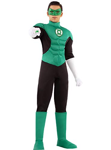 Funidelia | Disfraz de Linterna Verde Oficial para Hombre Talla XL ▶ Superhéroes, DC Comics, Justice League, Green Lantern - Color: Verde - Licencia: 100% Oficial